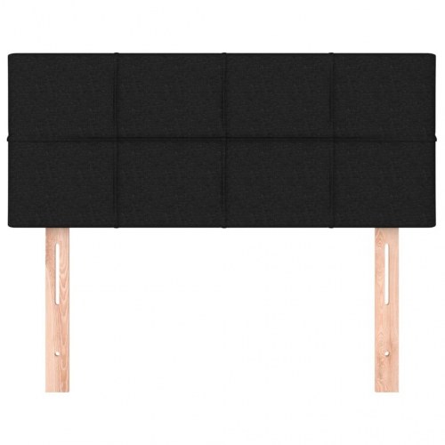 Sengegavl i stof 100 x 5 x 78/88 cm - sort