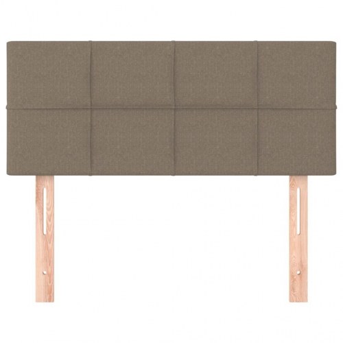 Sengegavl i stof 100 x 5 x 78/88 cm - gråbrun