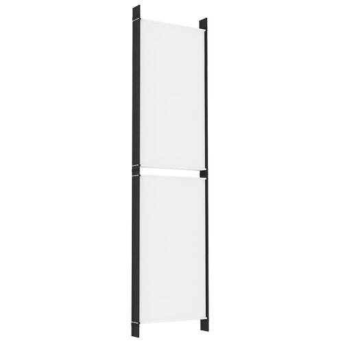 6-panels rumdeler 300x200 cm stof hvid
