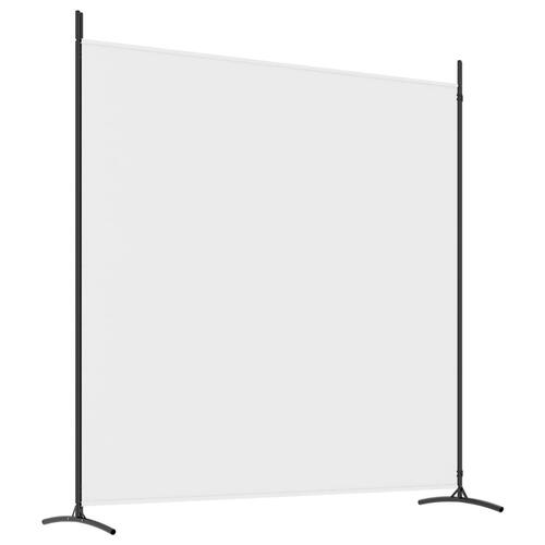 2-panels rumdeler 348x180 cm stof hvid
