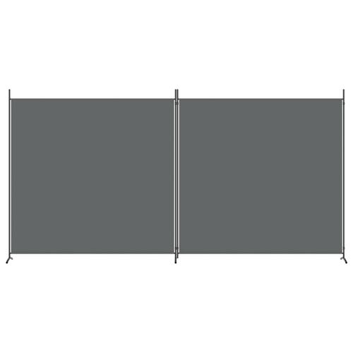2-panels rumdeler 348x180 cm stof antracitgrå