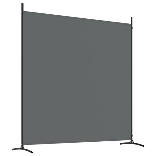 2-panels rumdeler 348x180 cm stof antracitgrå