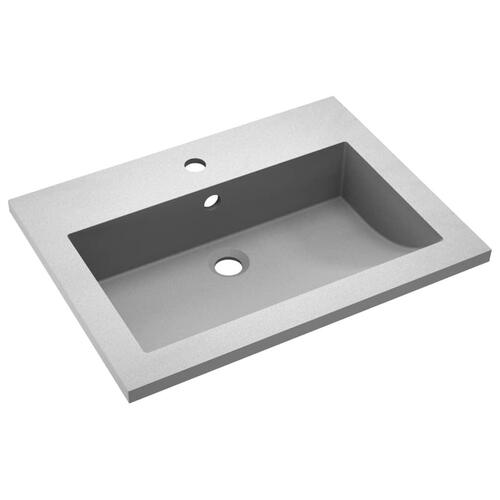 Håndvask 600x450x120 mm granit grå