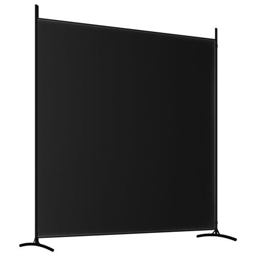 2-panels rumdeler 348x180 cm stof sort