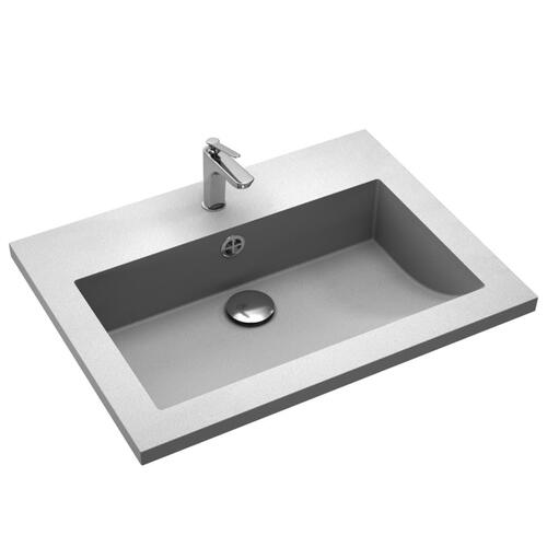 Håndvask 600x450x120 mm granit grå