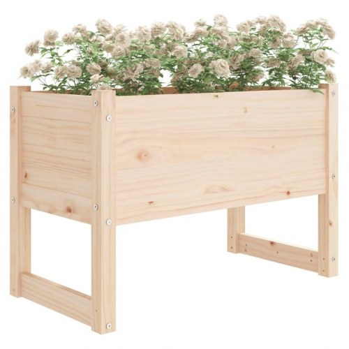 Plantekasse 78 x 40 x 52 cm i massivt fyrretræ