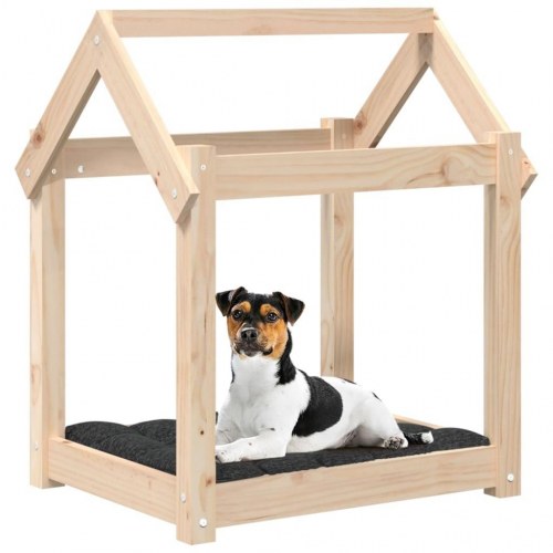 Hundeseng 61x50x70 cm massivt fyrretræ