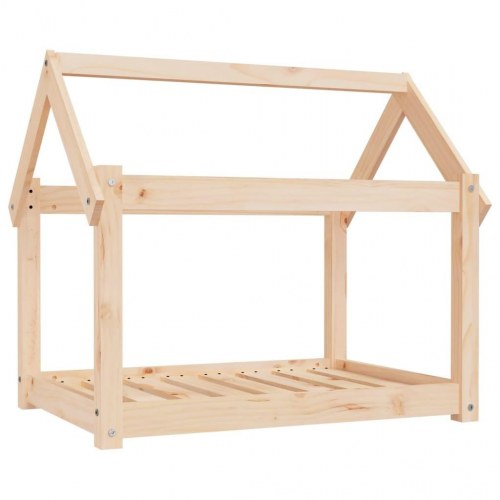 Hundeseng i massivt fyrretræ - 81 × 60 × 70 cm