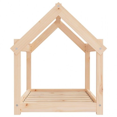 Hundeseng i massivt fyrretræ - 81 × 60 × 70 cm