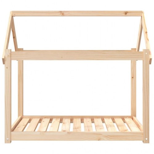 Hundeseng 101x70x90 cm massivt fyrretræ