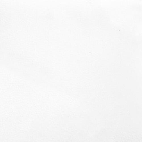 Springmadras med pocketfjedre 90x190x20 cm kunstlæder hvid