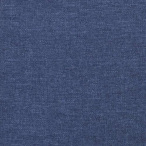 Springmadras med pocketfjedre 120x200x20 cm stof blå