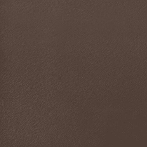 Springmadras med pocketfjedre 120x200x20 cm kunstlæder brun