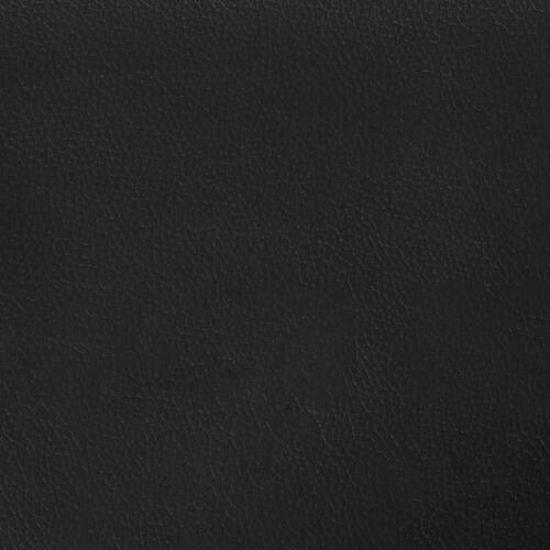 Springmadras med pocketfjedre 140x190x20 cm kunstlæder sort
