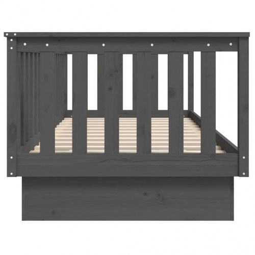 Daybed 100×200 cm i massivt fyrretræ - grå