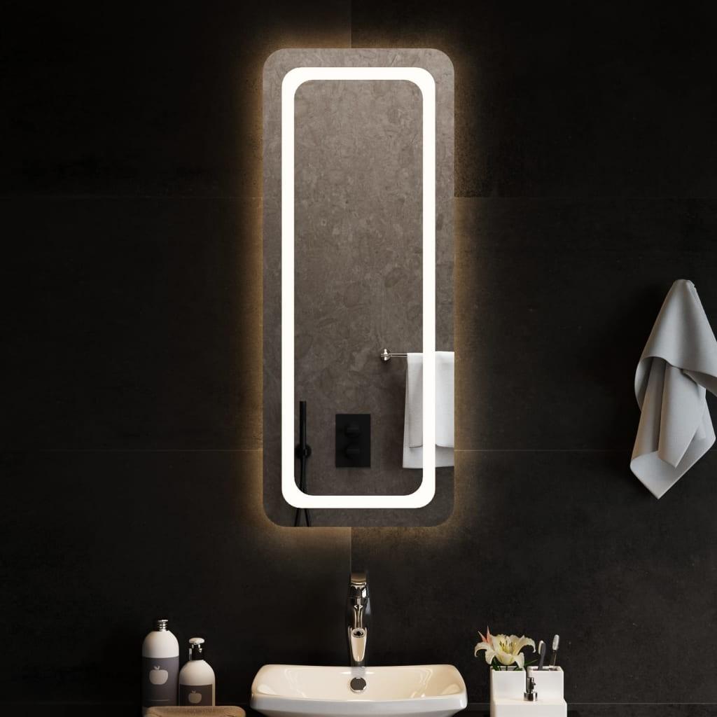 Badeværelsesspejl med LED-lys 40x100 cm