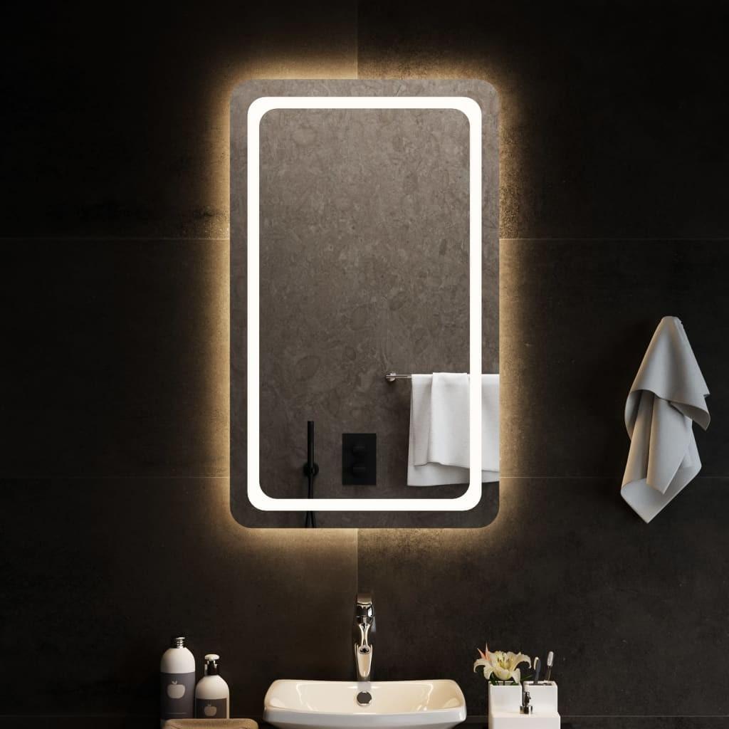 Billede af Badeværelsesspejl med LED-lys 60x100 cm