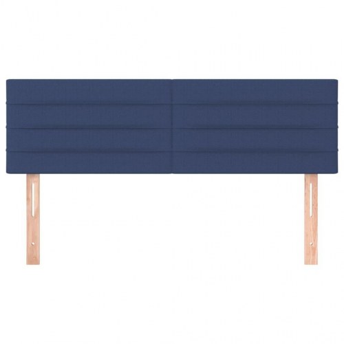 Sengegavl i stof 144 x 5 x 78/88 cm - blå