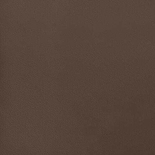 Springmadras med pocketfjedre 80x200x20 cm kunstlæder brun