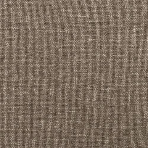 Sengeramme med sengegavl 140x200 cm stof gråbrun