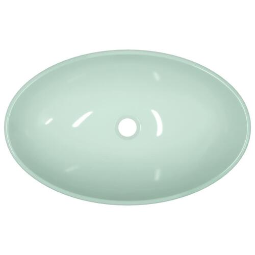 Håndvask 54,5x35x15,5 cm hærdet glas hvid
