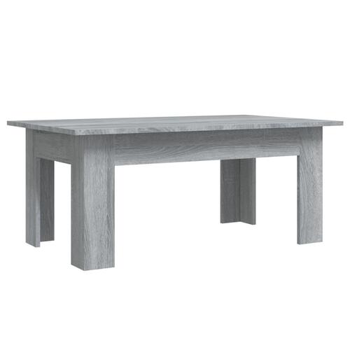 Sofabord 100x60x42 cm konstrueret træ grå sonoma-eg