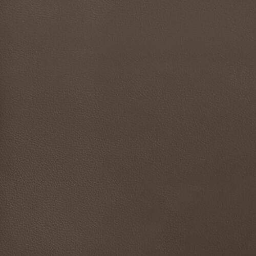 Springmadras med pocketfjedre 140x200x20 cm kunstlæder brun