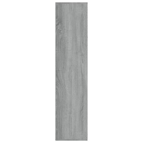 Bogreol/skænk 66x30x130 cm konstrueret træ grå sonoma-eg