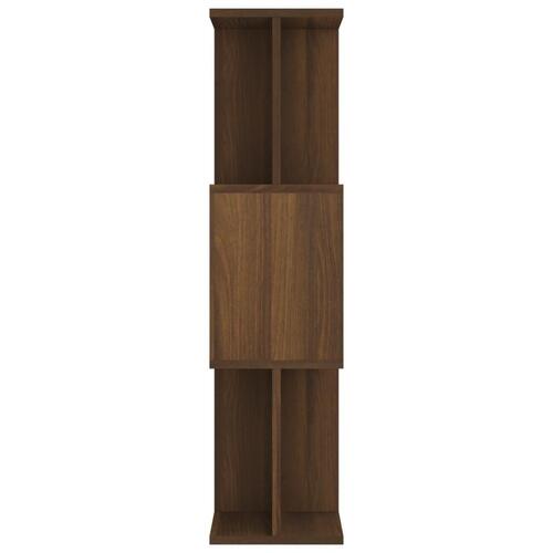 Bogreol/rumdeler 80x24x96 cm konstrueret træ brun eg