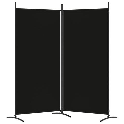 2-panels rumdeler 175x180 cm stof sort