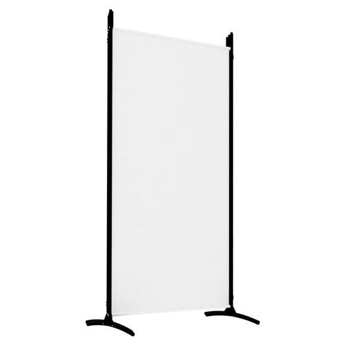 5-panels rumdeler 433x180 cm stof hvid