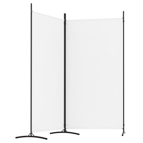 2-panels rumdeler 175x180 cm stof hvid
