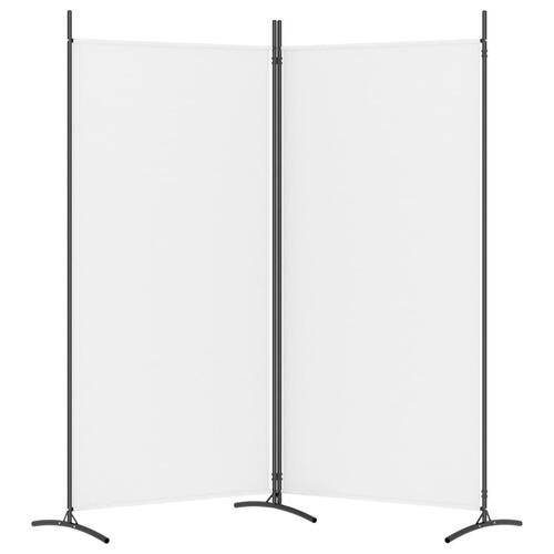 2-panels rumdeler 175x180 cm stof hvid