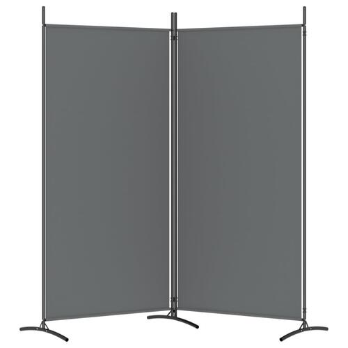 2-panels rumdeler 175x180 cm stof antracitgrå