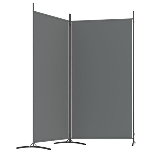 2-panels rumdeler 175x180 cm stof antracitgrå
