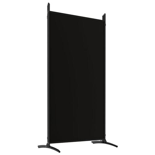 6-panels rumdeler 520x180 cm stof sort