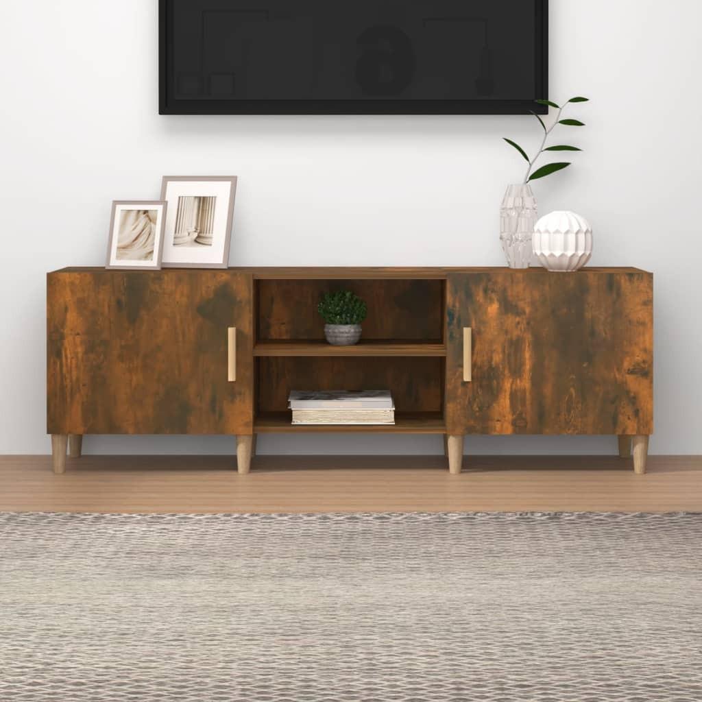 Tv-bord 150x30x50 cm konstrueret træ røget egetræsfarve