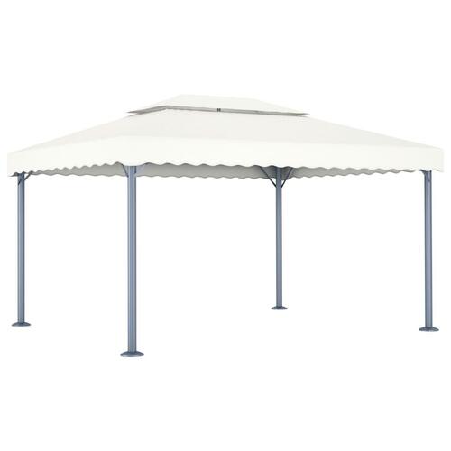 Pavillon 400x300 cm aluminium cremefarvet