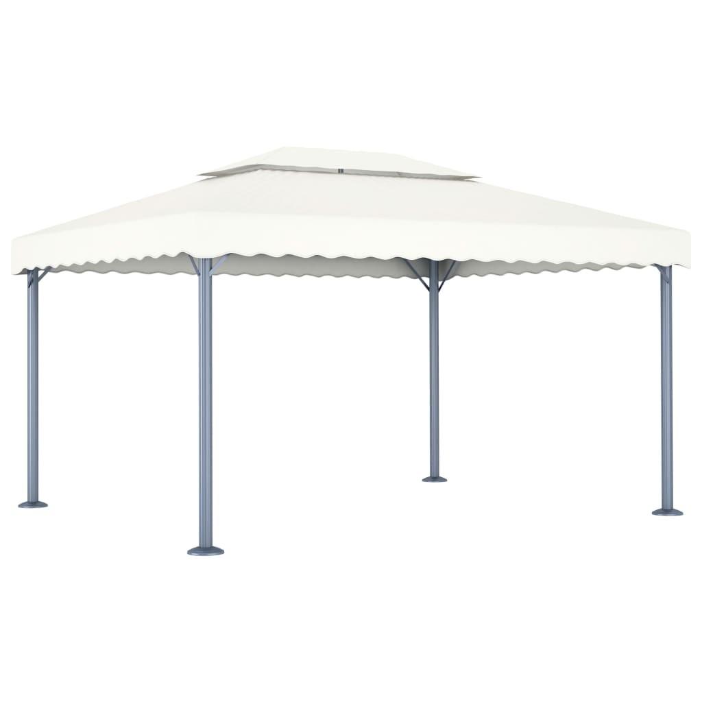 Pavillon 400x300 cm aluminium cremefarvet