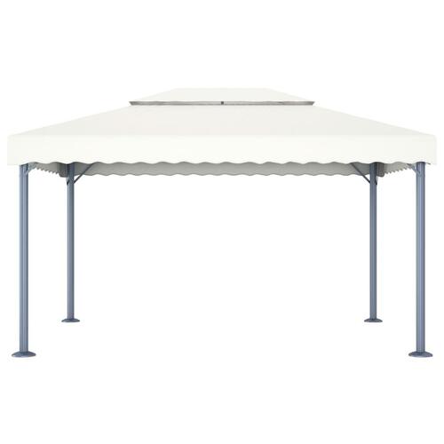 Pavillon 400x300 cm aluminium cremefarvet