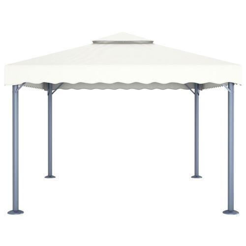 Pavillon 400x300 cm aluminium cremefarvet