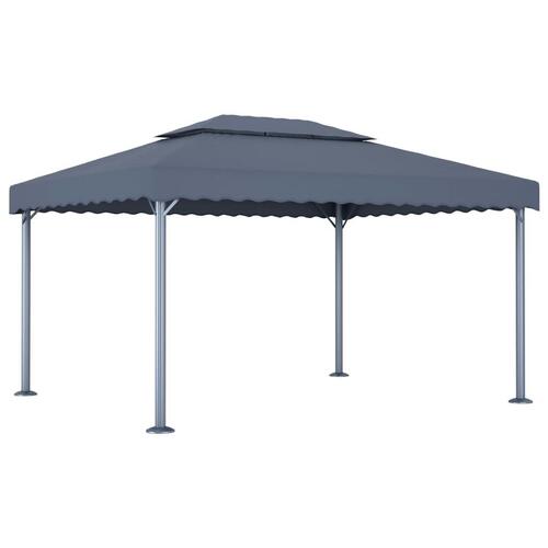Pavillon 400x300 cm aluminium antracitgrå