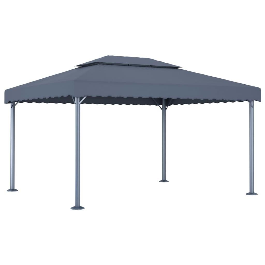Pavillon 400x300 cm aluminium antracitgrå