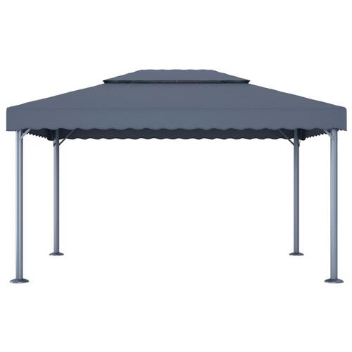 Pavillon 400x300 cm aluminium antracitgrå