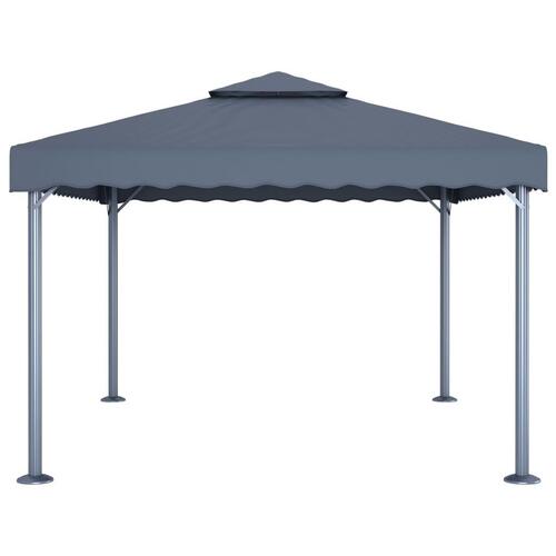 Pavillon 400x300 cm aluminium antracitgrå