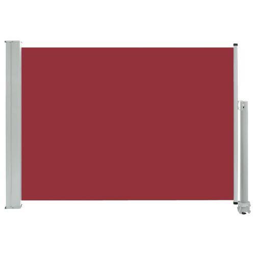 Sammenrullelig sidemarkise til terrassen 80x300 cm rød