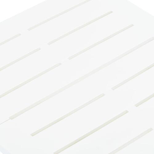 Foldbart havebord 45x43x50 cm plastik hvid