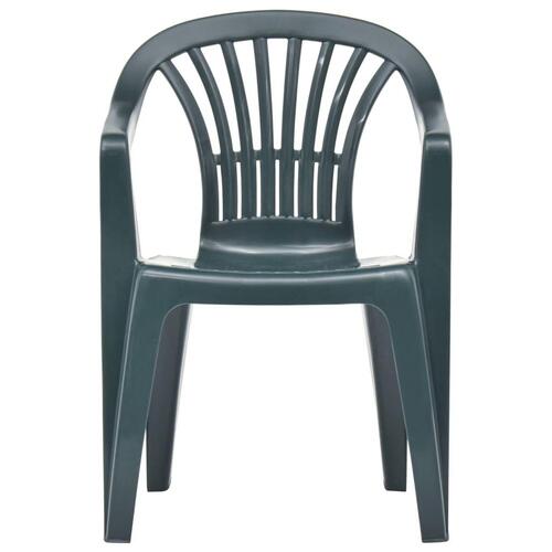 Stabelbare havestole 45 stk. plastik grøn