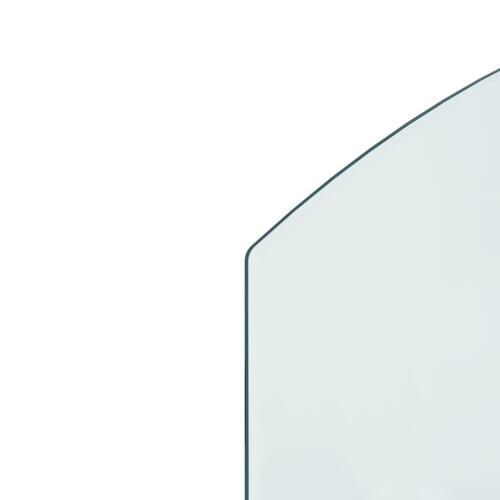 Glasplade til pejs 80x60 cm