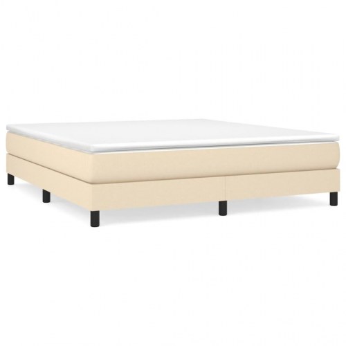 Boxspring sengeramme 180 x 200 cm - cremefarvet